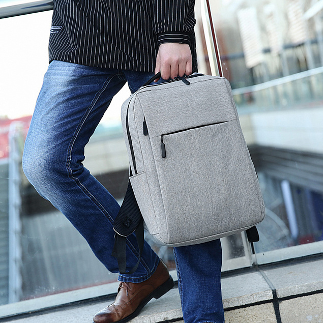 Рюкзак "Lifestyle" - Серый CC с логотипом в Астрахани заказать по выгодной цене в кибермаркете AvroraStore