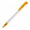 Ручка шариковая JONA T, белый/оранжевый прозрачный с логотипом в Астрахани заказать по выгодной цене в кибермаркете AvroraStore
