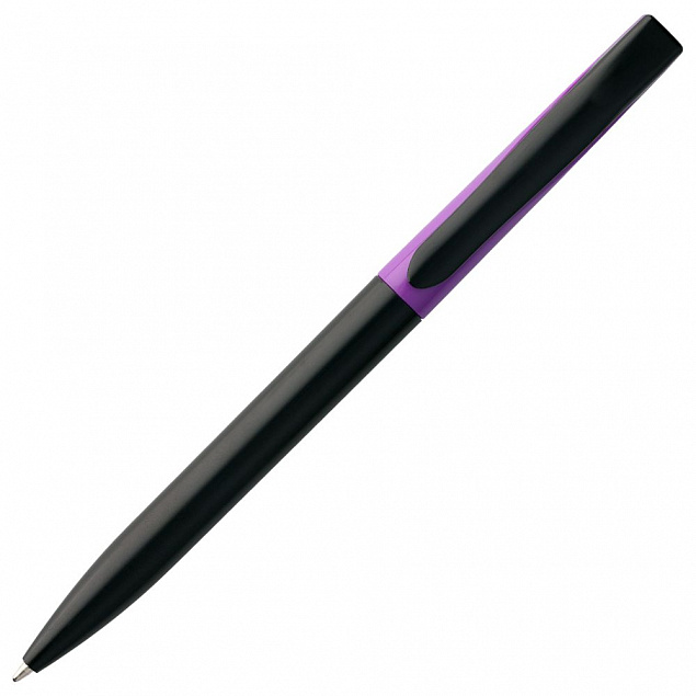 Ручка шариковая Pin Special, черно-фиолетовая с логотипом в Астрахани заказать по выгодной цене в кибермаркете AvroraStore