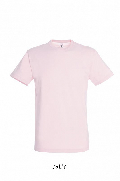 Фуфайка (футболка) REGENT мужская,Бледно-розовый L с логотипом в Астрахани заказать по выгодной цене в кибермаркете AvroraStore