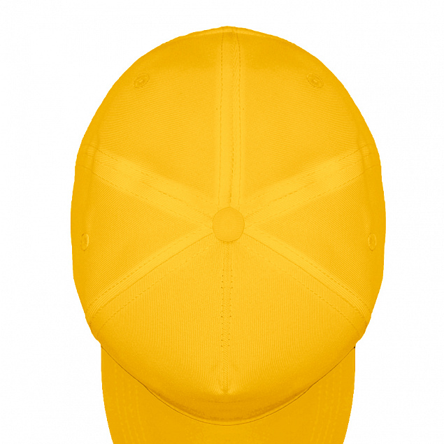 Бейсболка "Fortuna", 5 клиньев, застежка на липучке, желтый, 100% полиэстер, плотность 140 г/м2 с логотипом в Астрахани заказать по выгодной цене в кибермаркете AvroraStore