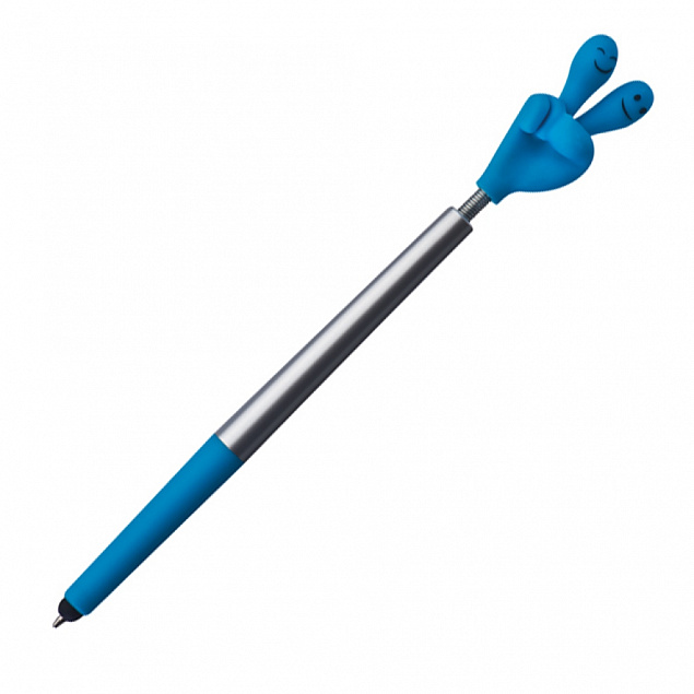 Ручка стилус CrisMa, голубая с логотипом в Астрахани заказать по выгодной цене в кибермаркете AvroraStore