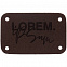 Лейбл Etha Nubuсk, S, темно-коричневый с логотипом в Астрахани заказать по выгодной цене в кибермаркете AvroraStore