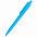 Ручка пластиковая Agata софт-тач, голубая с логотипом в Астрахани заказать по выгодной цене в кибермаркете AvroraStore