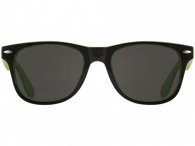 Солнцезащитные очки Sun Ray, лайм/черный (Р) с логотипом в Астрахани заказать по выгодной цене в кибермаркете AvroraStore