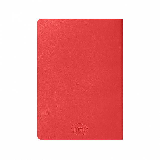 Ежедневник недатированный Tony, А5, красный, кремовый блок в клетку с логотипом в Астрахани заказать по выгодной цене в кибермаркете AvroraStore