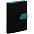 Ежедневник Strap, недатированный, черно-бирюзовый с логотипом в Астрахани заказать по выгодной цене в кибермаркете AvroraStore