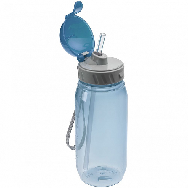 Бутылка для воды Aquarius, синяя с логотипом в Астрахани заказать по выгодной цене в кибермаркете AvroraStore