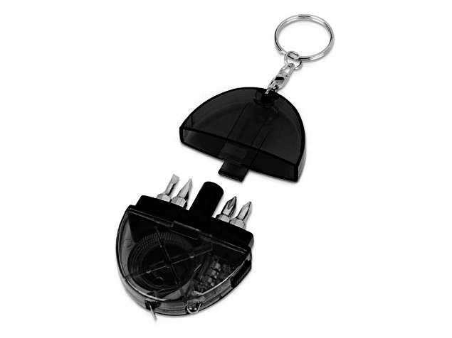 Брелок-рулетка «Кристалл», 1м с логотипом в Астрахани заказать по выгодной цене в кибермаркете AvroraStore