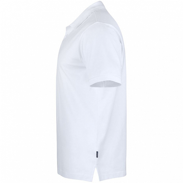 Рубашка поло мужская Sunset, белая с логотипом в Астрахани заказать по выгодной цене в кибермаркете AvroraStore