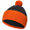 Шапка Snappy, темно-серая с оранжевым с логотипом в Астрахани заказать по выгодной цене в кибермаркете AvroraStore