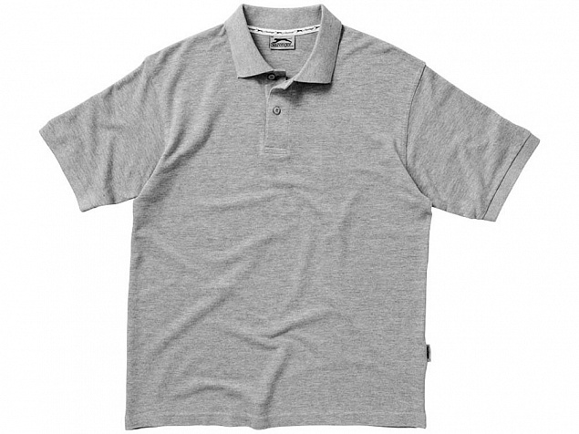 Рубашка поло Forehand мужская, серый с логотипом в Астрахани заказать по выгодной цене в кибермаркете AvroraStore
