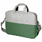 Конференц-сумка BEAM NOTE, серый/зеленый, 39х30х6.5 см, ткань верха:100% полиамид, под-д:100%полиэст с логотипом в Астрахани заказать по выгодной цене в кибермаркете AvroraStore