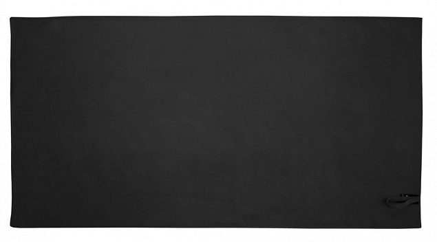 Полотенце Atoll Medium, черное с логотипом в Астрахани заказать по выгодной цене в кибермаркете AvroraStore