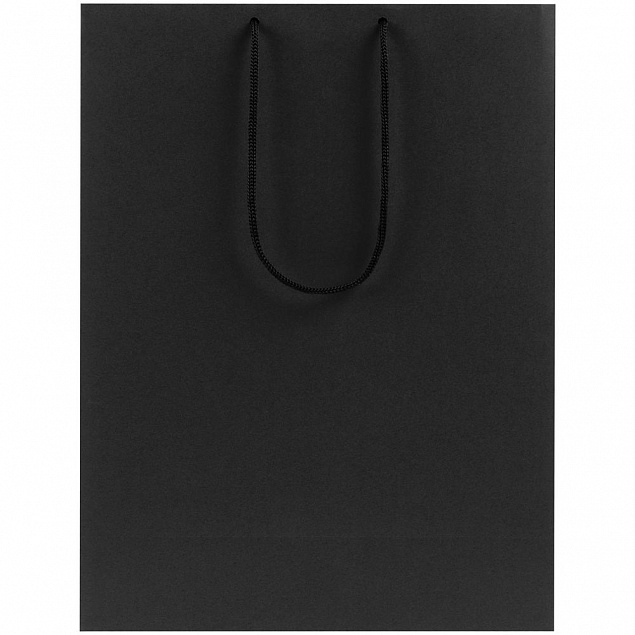 Пакет бумажный Porta XL, черный с логотипом в Астрахани заказать по выгодной цене в кибермаркете AvroraStore
