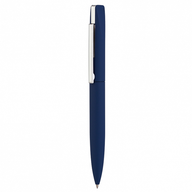 Ручка шариковая "Mercury", темно-синий, покрытие soft touch с логотипом в Астрахани заказать по выгодной цене в кибермаркете AvroraStore