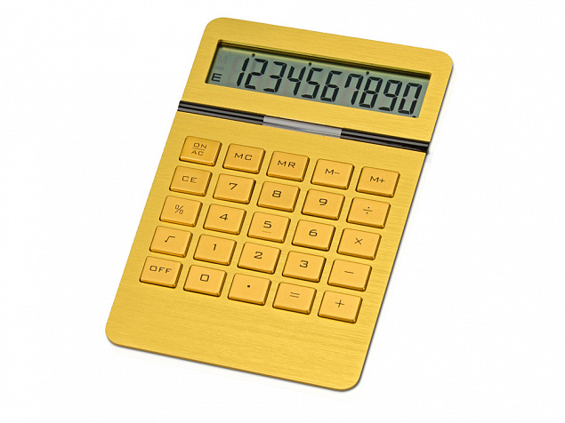 Калькулятор «Золотой» с логотипом в Астрахани заказать по выгодной цене в кибермаркете AvroraStore