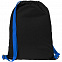 Рюкзак Nock, черный с синей стропой с логотипом в Астрахани заказать по выгодной цене в кибермаркете AvroraStore