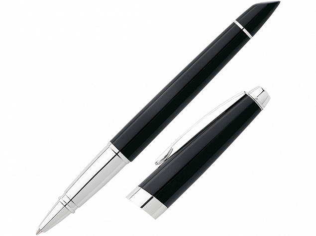 Ручка роллер Aventura Onix Black с логотипом в Астрахани заказать по выгодной цене в кибермаркете AvroraStore