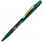 MIR, ручка шариковая с золотистым клипом, зеленый, пластик/металл с логотипом в Астрахани заказать по выгодной цене в кибермаркете AvroraStore