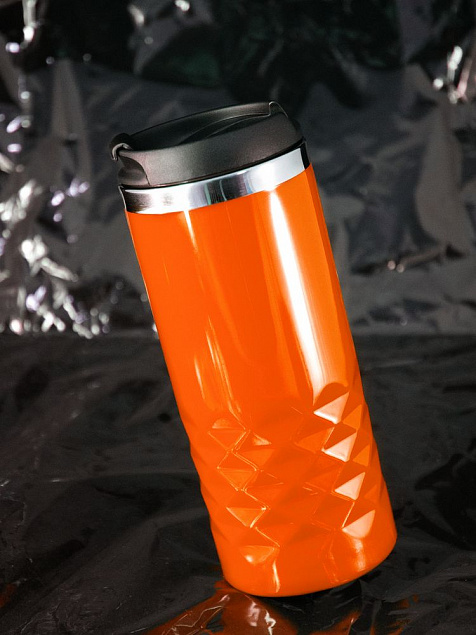 Термостакан Prism, оранжевый с логотипом в Астрахани заказать по выгодной цене в кибермаркете AvroraStore