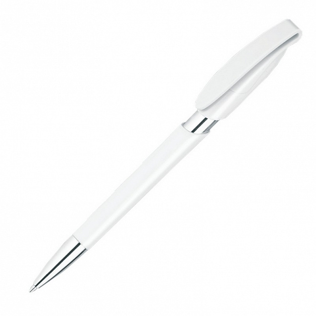 Ручка шариковая RODEO M, белый с логотипом в Астрахани заказать по выгодной цене в кибермаркете AvroraStore
