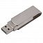 USB flash-карта SWING METAL (16Гб), серебристая, 5,3х1,7х0,9 см, металл с логотипом в Астрахани заказать по выгодной цене в кибермаркете AvroraStore