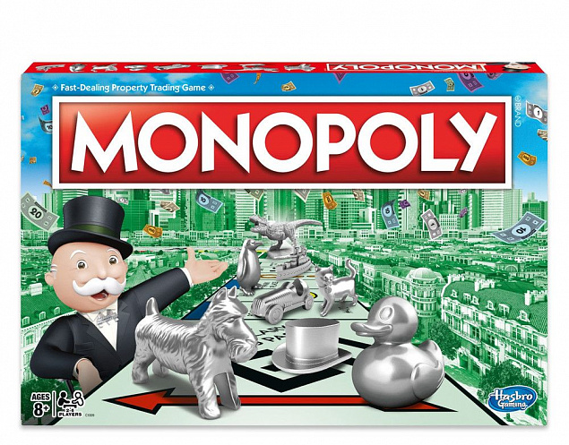 Игра настольная «Классическая Монополия. Обновленная» с логотипом в Астрахани заказать по выгодной цене в кибермаркете AvroraStore