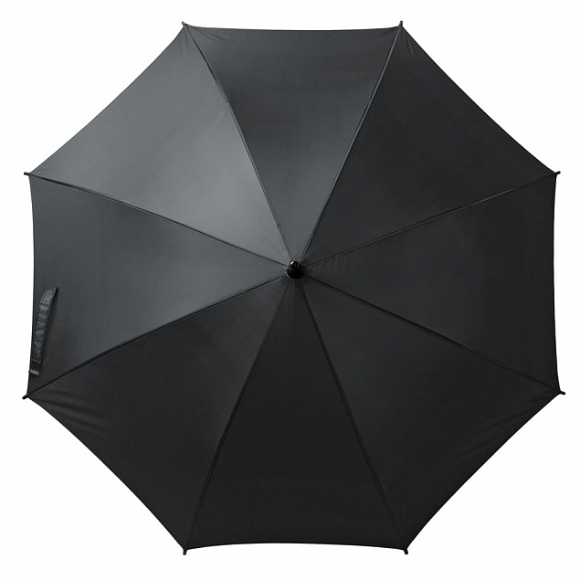 Зонт-трость Standard, черный с логотипом в Астрахани заказать по выгодной цене в кибермаркете AvroraStore