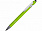 Ручка металлическая soft-touch шариковая со стилусом Sway, зеленый/серебристый с логотипом в Астрахани заказать по выгодной цене в кибермаркете AvroraStore