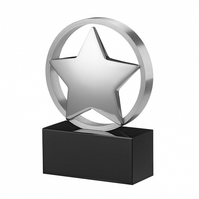 Статуэтка наградная "Звезда" с логотипом в Астрахани заказать по выгодной цене в кибермаркете AvroraStore