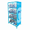 Стеллаж под 8 бутылок воды с рекламным полем, голубой с логотипом в Астрахани заказать по выгодной цене в кибермаркете AvroraStore