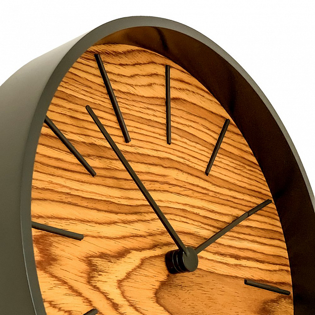 Часы настенные Largo, дуб с логотипом в Астрахани заказать по выгодной цене в кибермаркете AvroraStore