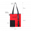 Шоппер Superbag Color (красный с чёрным) с логотипом в Астрахани заказать по выгодной цене в кибермаркете AvroraStore
