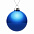 Елочный шар Finery Gloss, 10 см, глянцевый синий с логотипом в Астрахани заказать по выгодной цене в кибермаркете AvroraStore