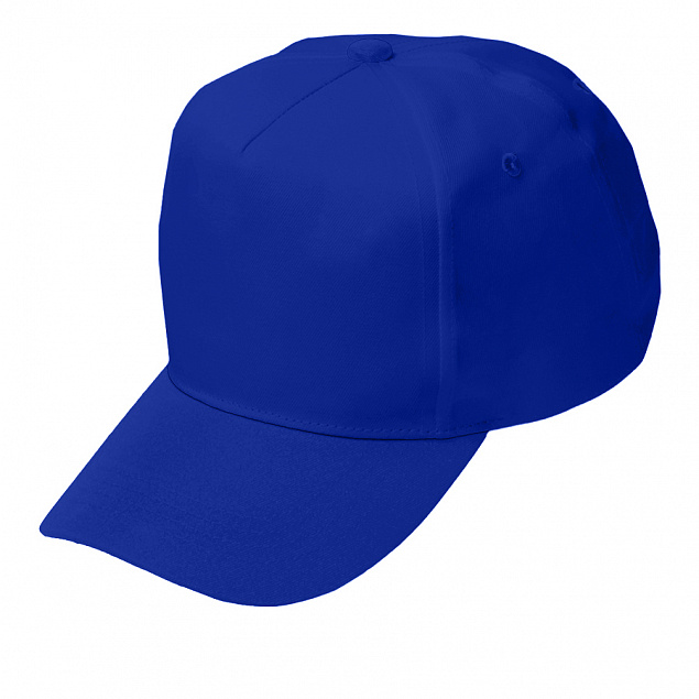 Бейсболка "Fortuna", 5 клиньев,  застежка на липучке, ярко-синий, 100% полиэстер, плотность 140 г/м2 с логотипом в Астрахани заказать по выгодной цене в кибермаркете AvroraStore