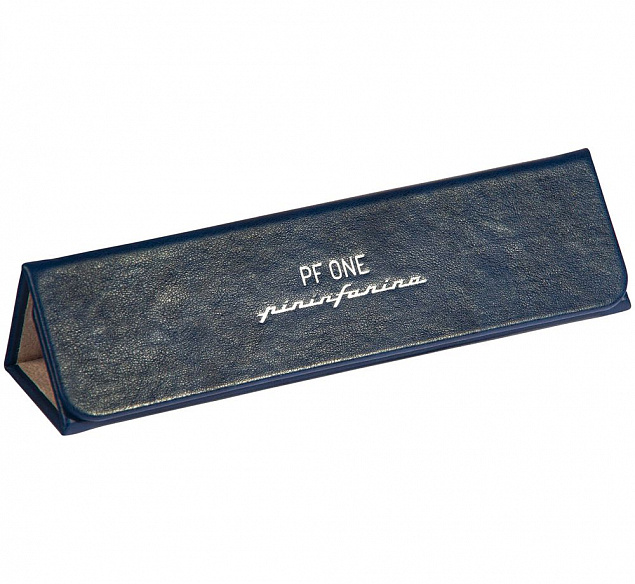 Ручка перьевая PF One, серебристая с синим с логотипом в Астрахани заказать по выгодной цене в кибермаркете AvroraStore