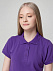Рубашка поло женская Virma Lady, фиолетовая с логотипом в Астрахани заказать по выгодной цене в кибермаркете AvroraStore