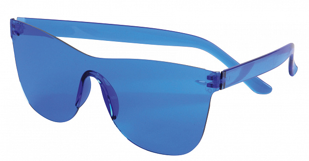 Солнцезащитные очки TRENDY STYLE,синий с логотипом в Астрахани заказать по выгодной цене в кибермаркете AvroraStore