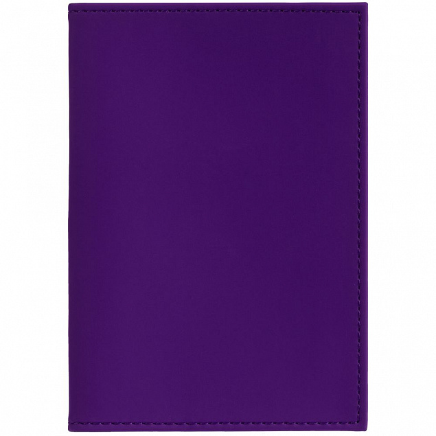 Обложка для паспорта Shall, фиолетовая с логотипом в Астрахани заказать по выгодной цене в кибермаркете AvroraStore