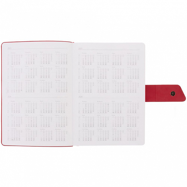 Ежедневник Strap, недатированный, черно-красный с логотипом в Астрахани заказать по выгодной цене в кибермаркете AvroraStore