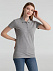Рубашка поло женская PHOENIX WOMEN, серый меланж с логотипом в Астрахани заказать по выгодной цене в кибермаркете AvroraStore