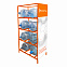 Стеллаж под 8 бутылок воды с рекламным полем, оранжевый с логотипом в Астрахани заказать по выгодной цене в кибермаркете AvroraStore