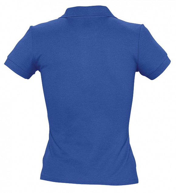 Рубашка поло женская PEOPLE 210, ярко-синяя (royal) с логотипом в Астрахани заказать по выгодной цене в кибермаркете AvroraStore