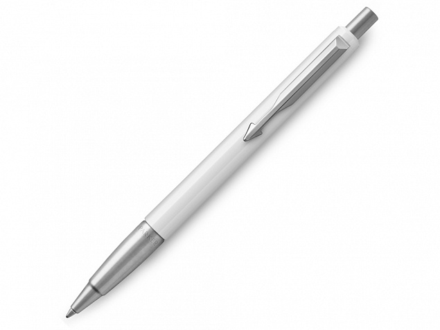 Ручка шариковая Parker Vector Standard K01 White CT с логотипом в Астрахани заказать по выгодной цене в кибермаркете AvroraStore