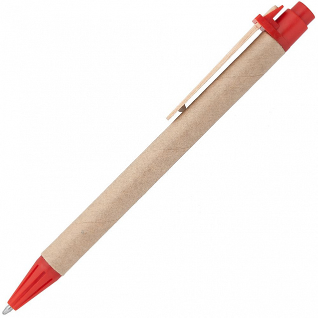 Ручка шариковая Wandy, красная с логотипом в Астрахани заказать по выгодной цене в кибермаркете AvroraStore