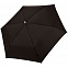 Зонт складной Fiber Alu Flach, черный с логотипом в Астрахани заказать по выгодной цене в кибермаркете AvroraStore