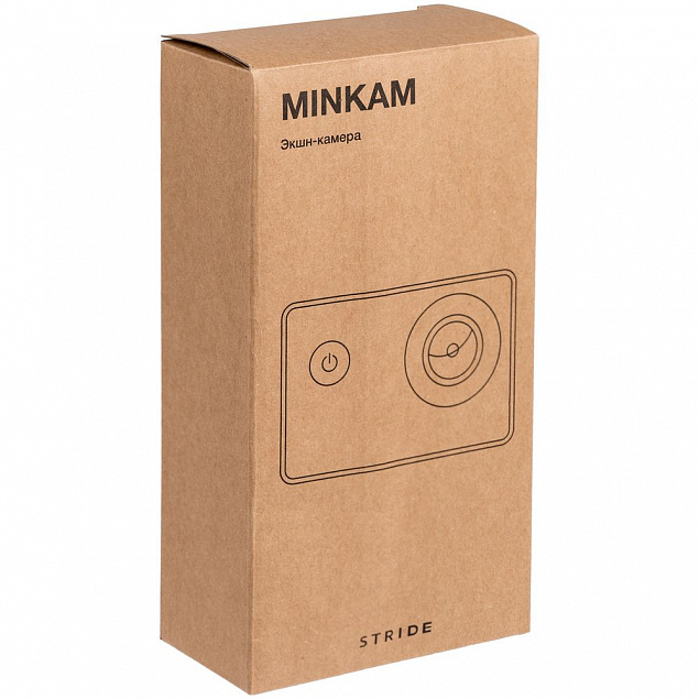 Экшн-камера Minkam, черная с логотипом в Астрахани заказать по выгодной цене в кибермаркете AvroraStore