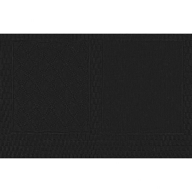 Плед LYKKE MINI, черный, шерсть 30%, акрил 70%, 120*170 см с логотипом в Астрахани заказать по выгодной цене в кибермаркете AvroraStore