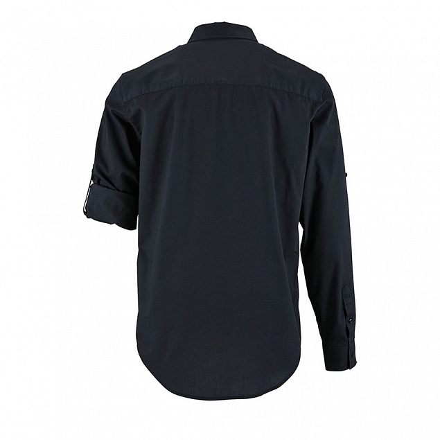 Рубашка мужская BURMA MEN, темно-синяя с логотипом в Астрахани заказать по выгодной цене в кибермаркете AvroraStore